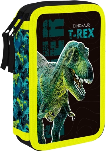 Zweistöckiges Schulmäppchen Premium Dinosaurier