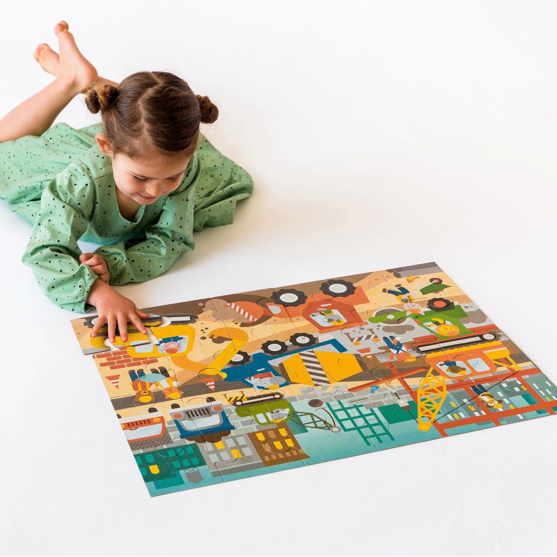 Trefl Baby-Puzzle „Fahrzeuge Auf Baustelle“ – 4 Sets Von 3 Bis 6 Teilen, Ab 2 Jahre