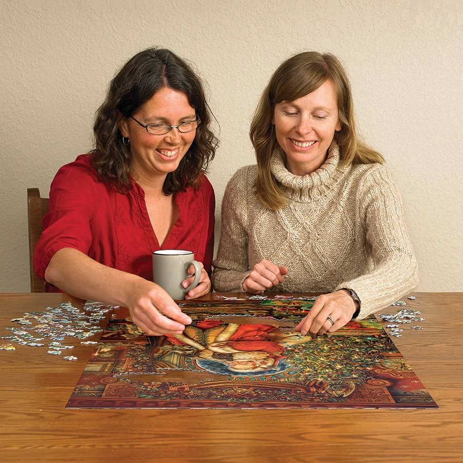 Cobble Hill 1000 Teile Puzzle 'Weihnachtspräsenz' - Mit Poster, In USA Hergestellt, Aus Recyceltem Material