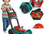 Woopie Kinder-Rasenmäher mit Geräuschen, Helm und Kanister