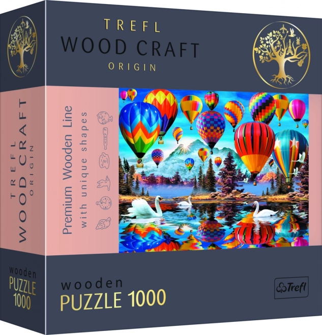 Trefl Wood Craft Origin Bunte Ballons Puzzle 1000 Teile