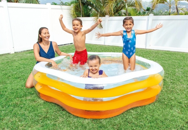 Aufblasbarer Kinderpool Orange