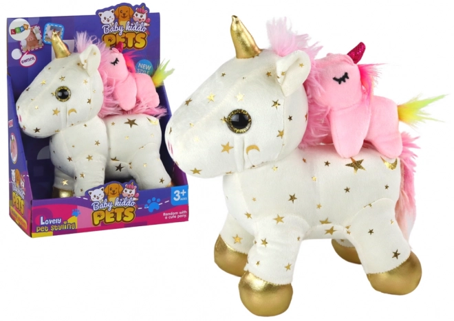 Einschlafhilfe Plüsch Einhorn mit Schlaflied Set