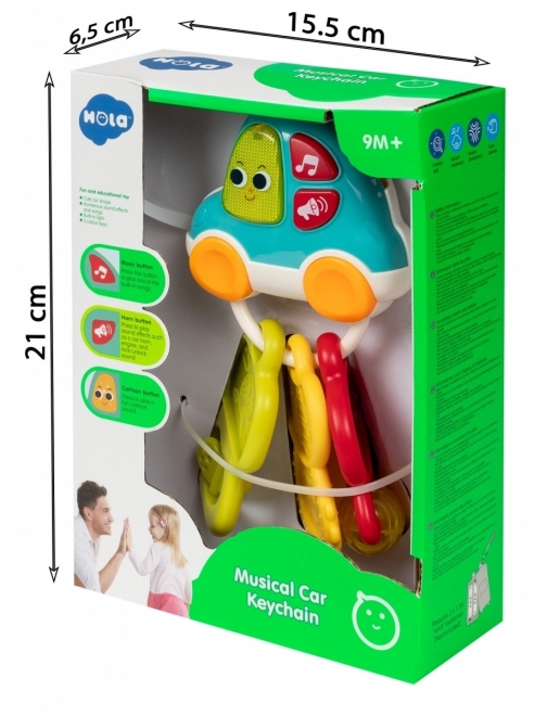 Auto mit Schlüssel Licht und Ton Spielzeug
