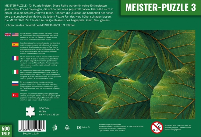 Meister-Puzzle 3: Blätter