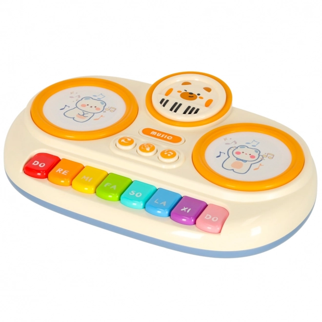 Interaktives Kinderklavier Orgel pädagogisch beige