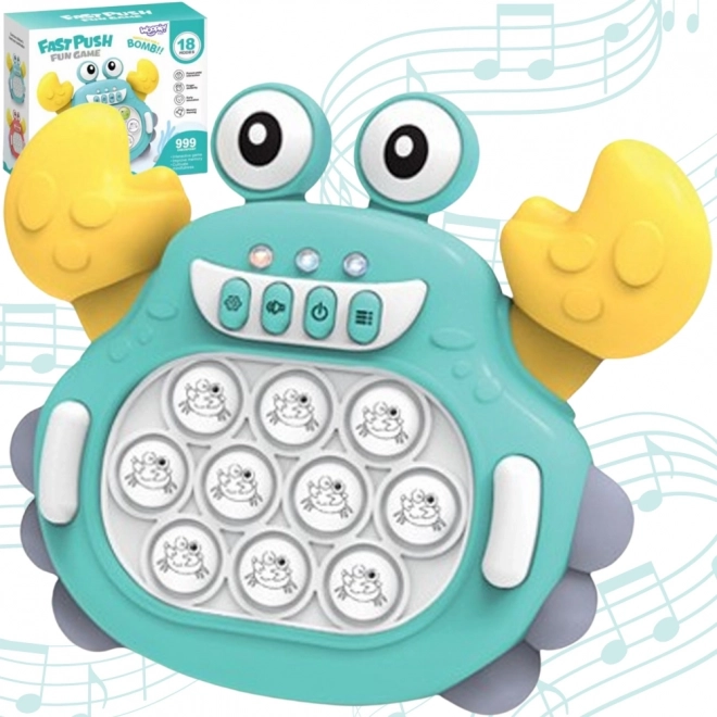 Pop It Elektronisches Antistressspiel Krabbe Grün