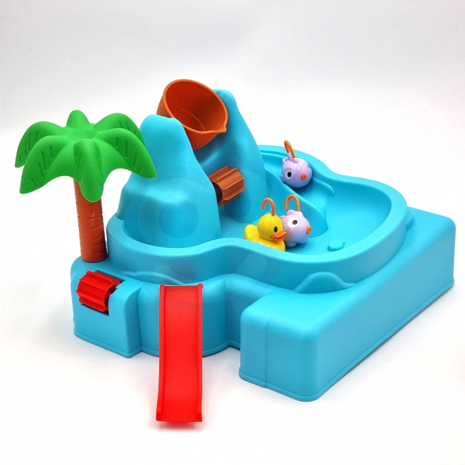 Woopie Wasser Spieltisch 2-in-1 Fischfang-Spiel mit Wasserfall