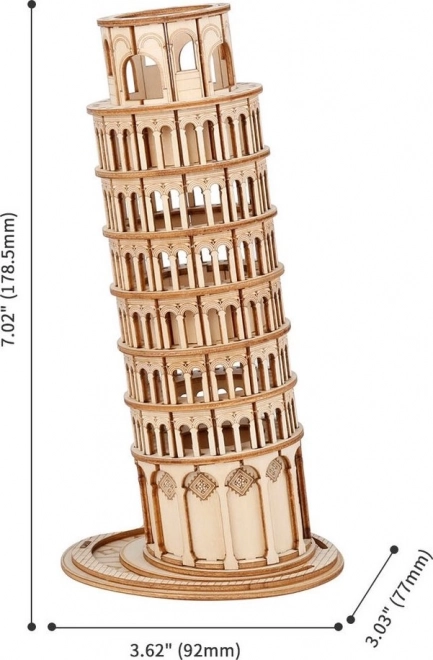 RoboTime Holz 3D Puzzle Schiefe Turm von Pisa