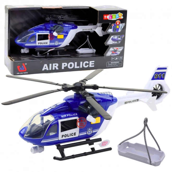 Polizei Hubschrauber mit Licht und Sound 1:14