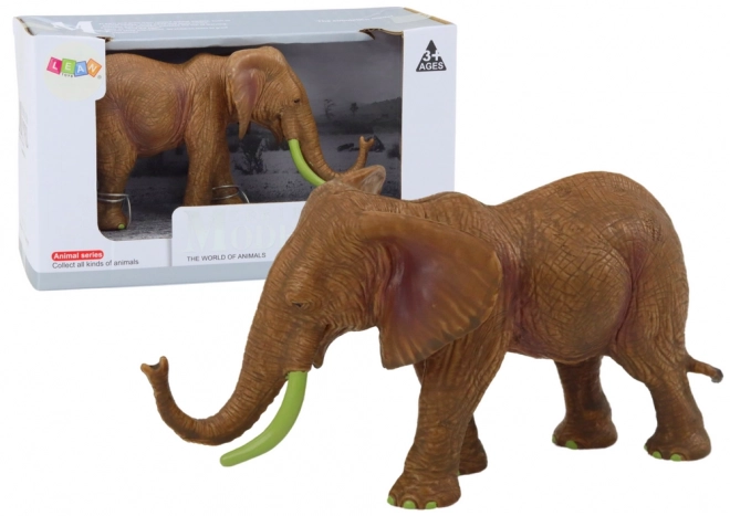 Kollektionsfigur Afrikanischer Elefant Safari Braun