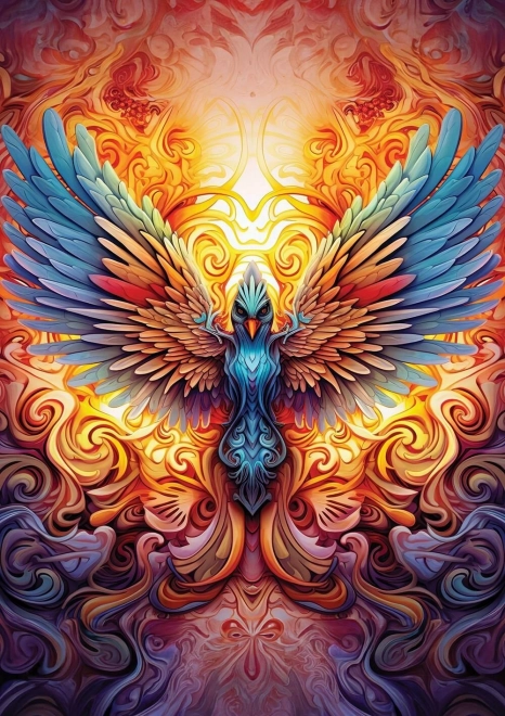 Bunter Phönix Puzzle 1000 Teile