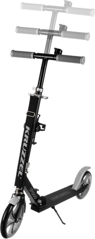 Faltbarer City-Roller für Kinder mit großen Rädern (200 mm) – grau