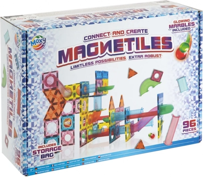 Magnetische Bauspiel MOXY Magnetiles 96 Teile