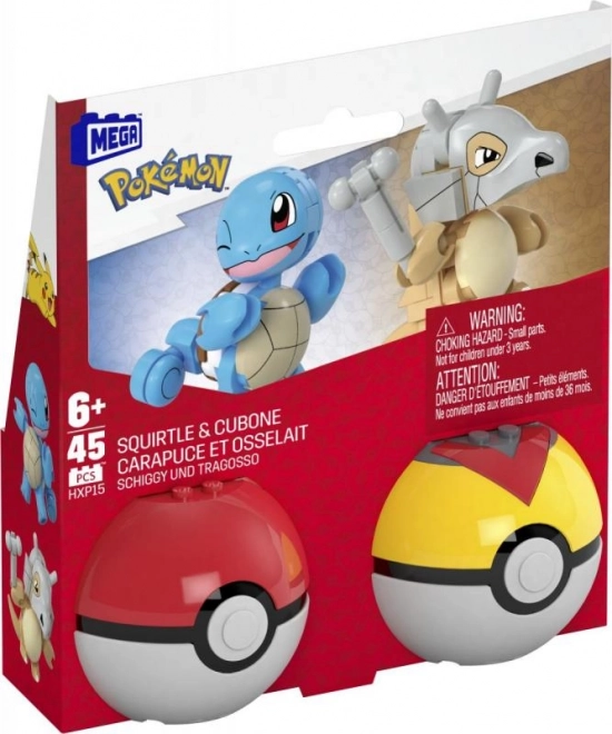 Mega Pokemon Baukasten Squirtle und Cubone