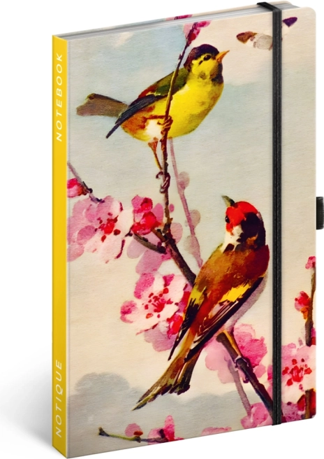 NOTIQUE Notizblock Vögel – Sakura von Kateřina Winterová