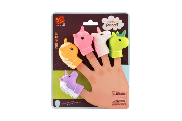 Fingerpuppe Einhorn Set Gummi