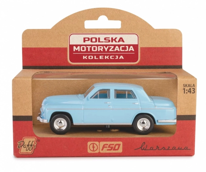 Klassisches PRL-Fahrzeug Warszawa 223 Blau