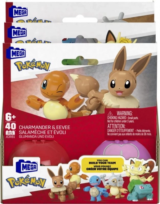 Mega Pokémon Pokéball Doppelpack Charmander und Evoli