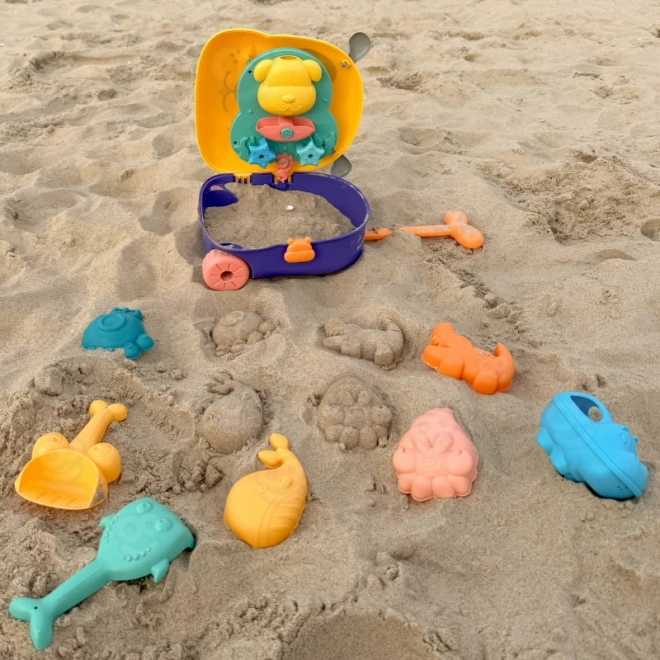 WOOPIE 3in1 Wasser Sandkasten Koffer – Hündchen