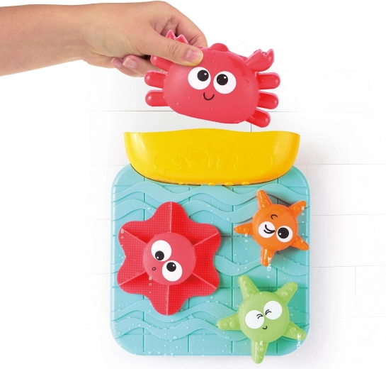 Wasserspaß mit drehenden Rädern