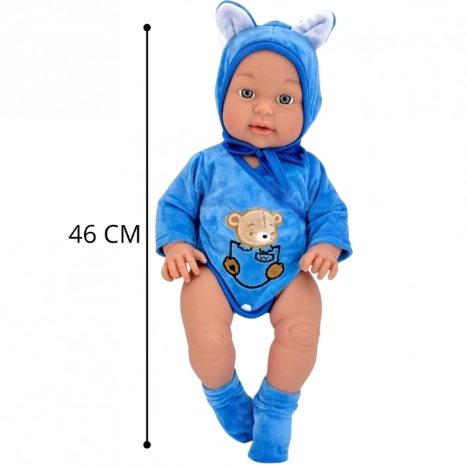 Woopie baby puppe mit bär outfit 46 cm