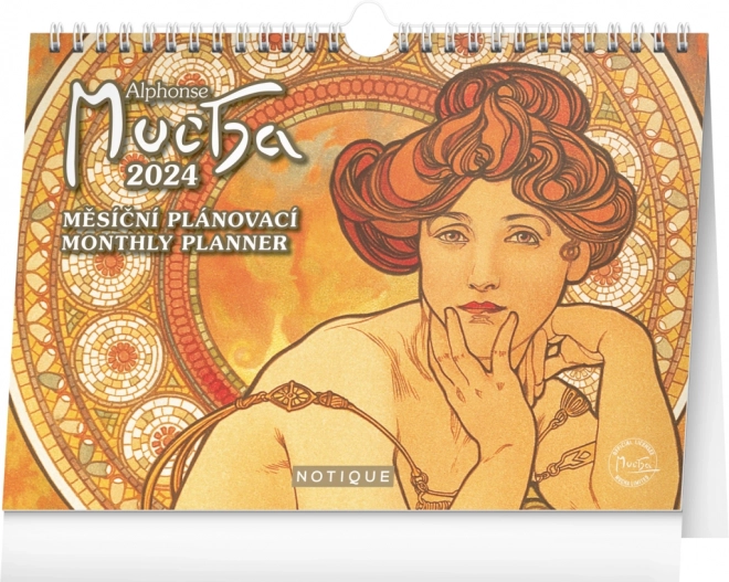 Stellkalender Alfons Mucha 2024