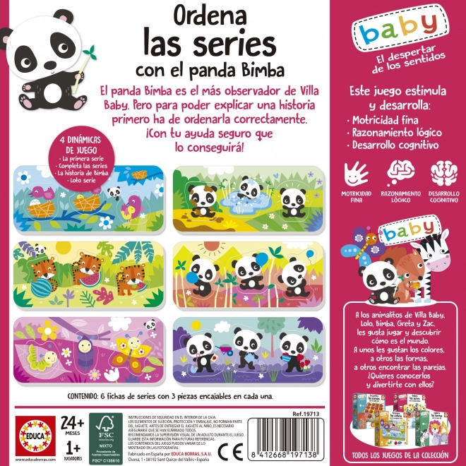 Educa Baby Puzzle Panda Bimba und Freunde