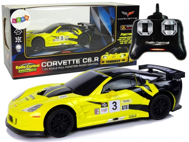 Zubehör Sportwagen R/C Modellauto Gelb CORVETTE C6.R