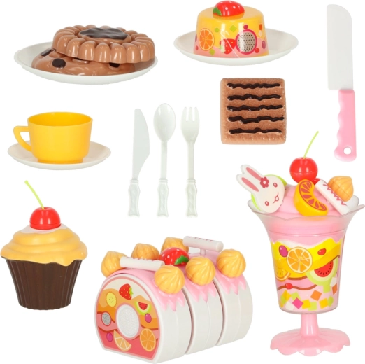 Komplettes Dessert-Set zum Spielen