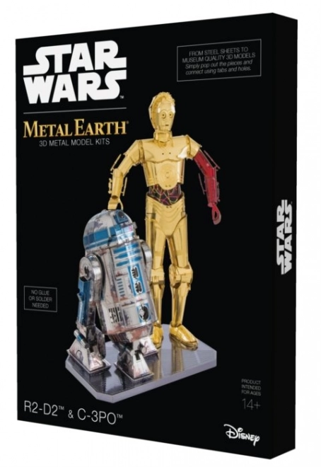 Metal Earth 3D Puzzle Star Wars: R2D2 und C-3PO Deluxe Set