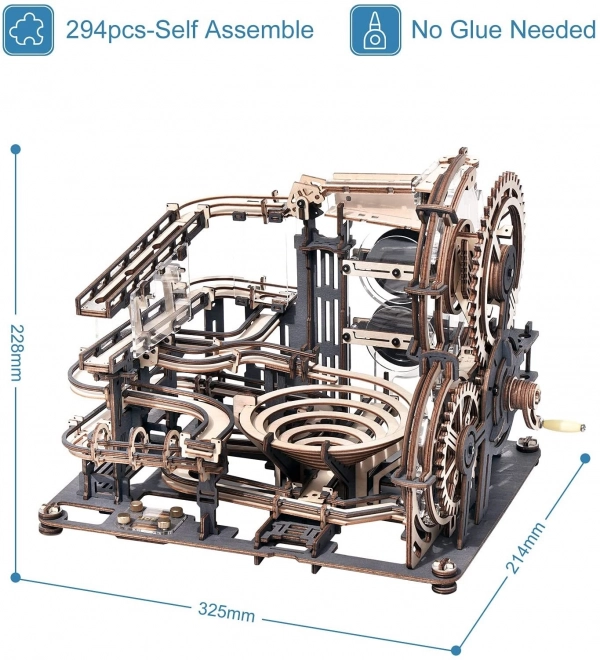 Robotime Rokr 3D Holzpuzzle Kugelbahn: Nachtstadt