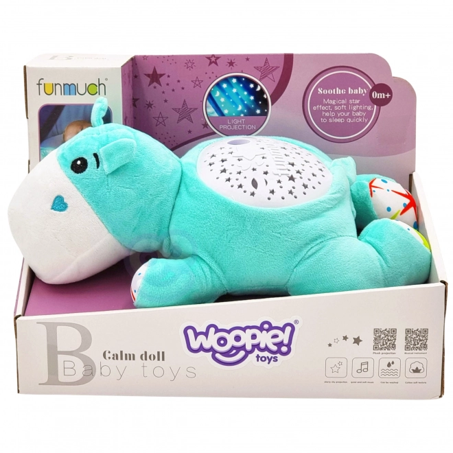 Woopie Baby Kuscheltier Projektor Schlafhilfe Nilpferd