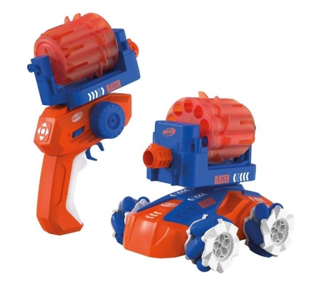 Nerf Blaster Auto mit Blaster und Zielscheibe