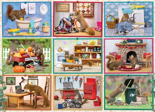 Puzzle Eichhörnchen Zu Hause COBBLE HILL 1000 Teile