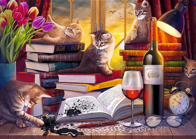 Puzzle Katzenabend 2000 Teile