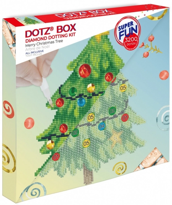 Fröhlicher Weihnachtsbaum Diamantmalset