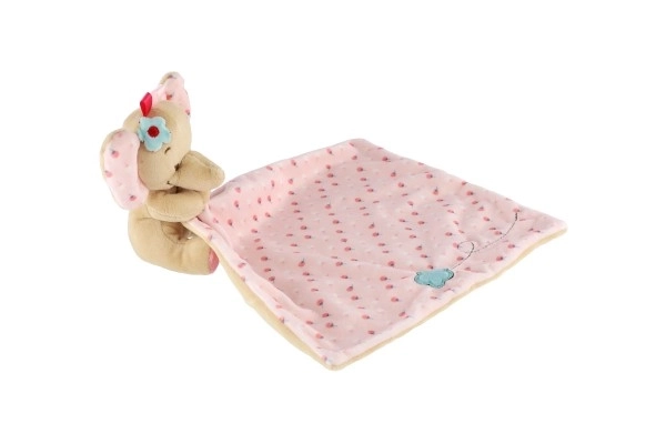 Kuscheltier Elefant Słonik 25x25 cm in Rosa – Rosa