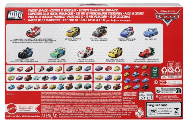 Mikroautos 10er-Pack von DISNEY PIXAR CARS