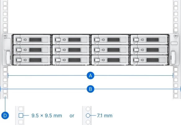 Schienenset für Synology Server Racks