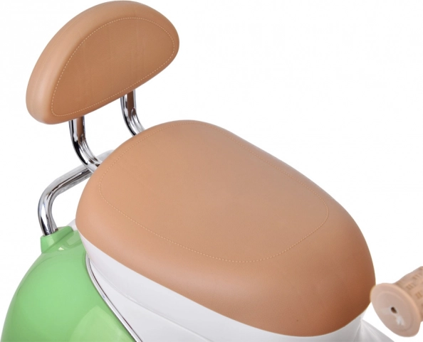 Klassischer elektrischer Kinderscooter orange – Grün