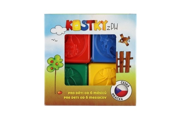 Bunte Plastikbausteine Set