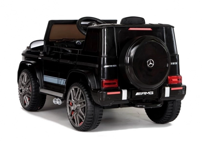 Schwarzer Mercedes G63 AMG Elektroauto für Kinder