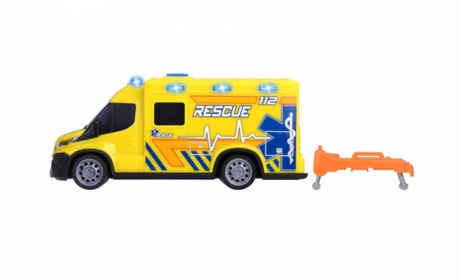 Iveco Rettungswagen mit Licht und Sound 18 cm