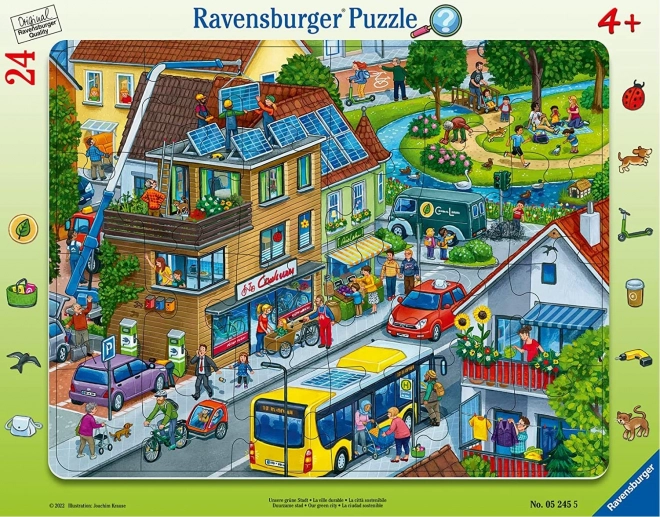 Ravensburger Puzzle Unser grünes Stadt 24 Teile