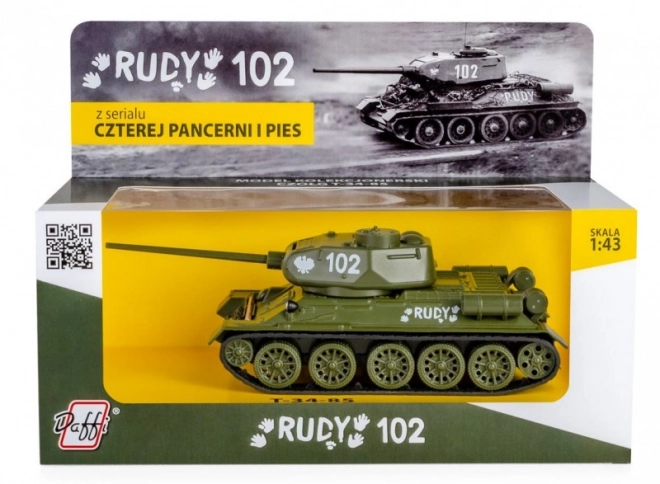 Modellpanzer T-34 Rudy 102