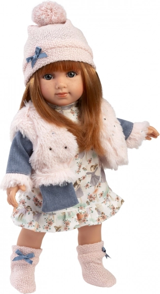 Realistische Puppe mit weichem Stoffkörper 35 cm Llorens NICOLE