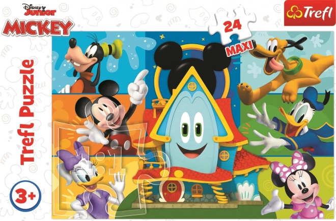 Puzzle Mickey Mouse Clubhouse: Micky Maus und Freunde Maxi 24 Teile