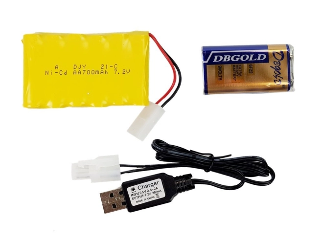 Wiederaufladbarer Akku und USB-Laden