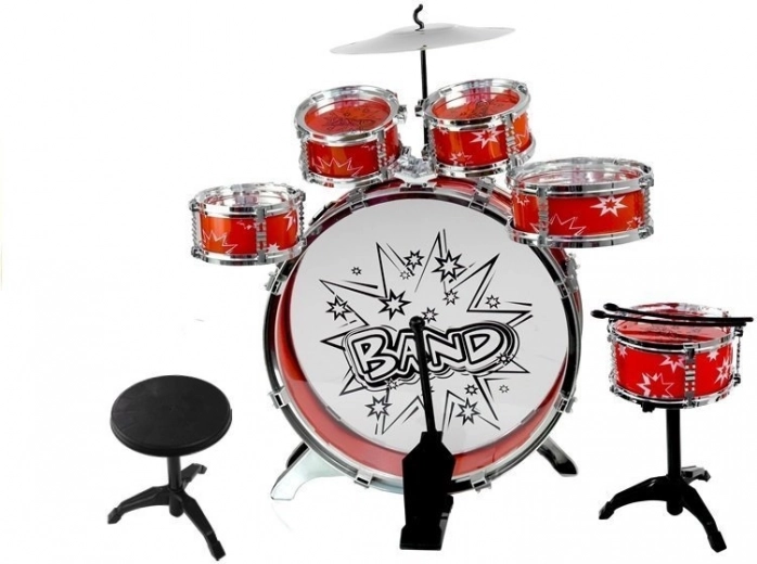 Komplettes Schlagzeug-Set für kleine Drummer